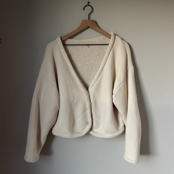 Donni Cream Poodle Cardigan - Picture 2 of 4